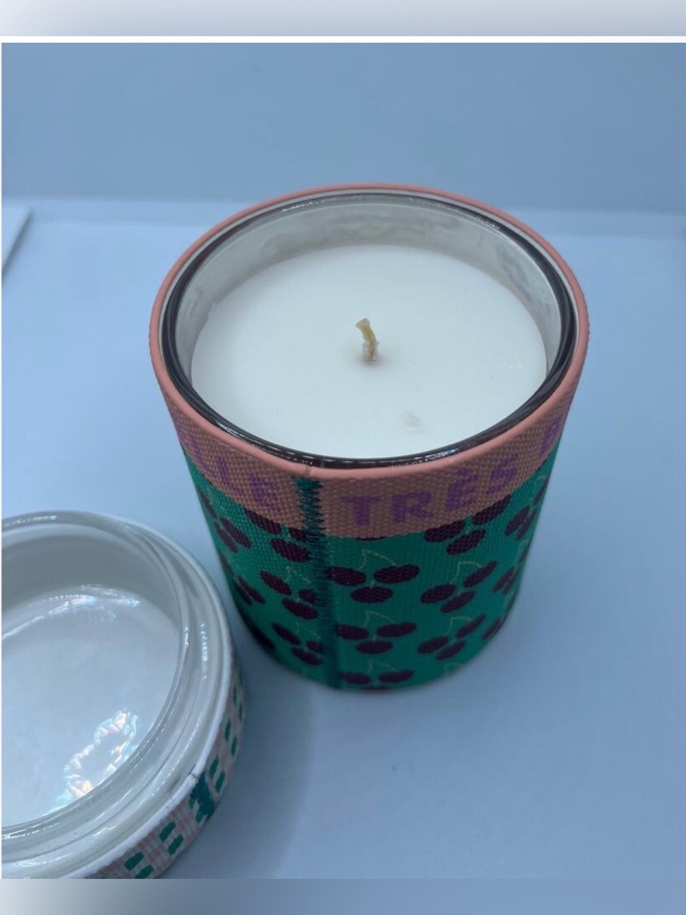 Anthropologie Cherry Tonka Emi PrintScented Candle-NWT - Picture 2 of 2